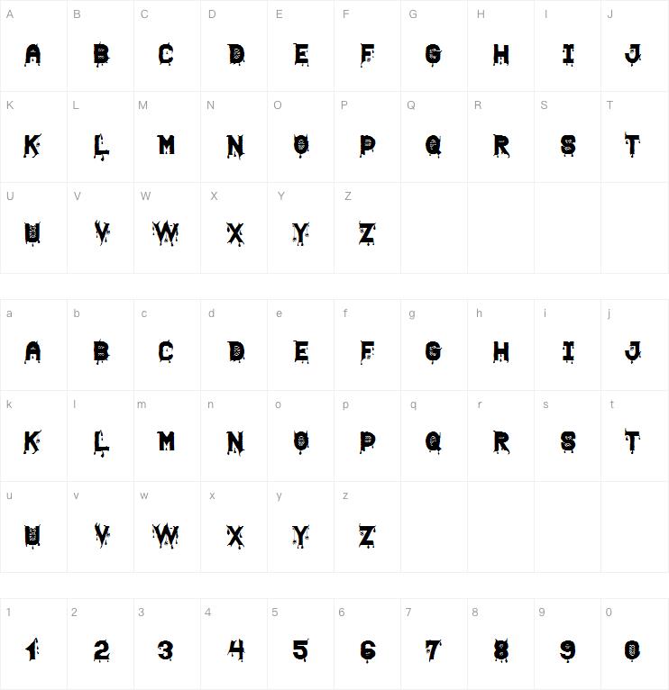 Halloween Scare St字体