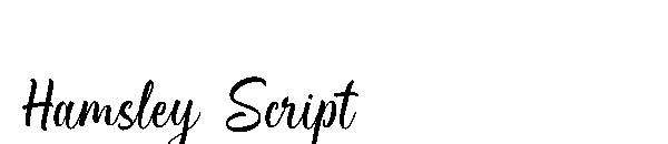 Hamsley Script