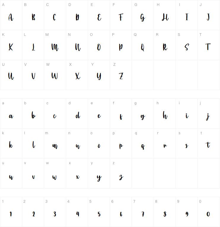 Handcraft Script字体