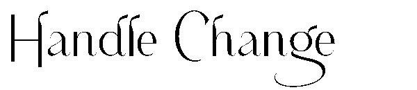 Handle Change字体