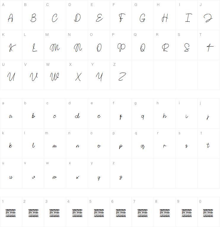 Handoyo Signature字体