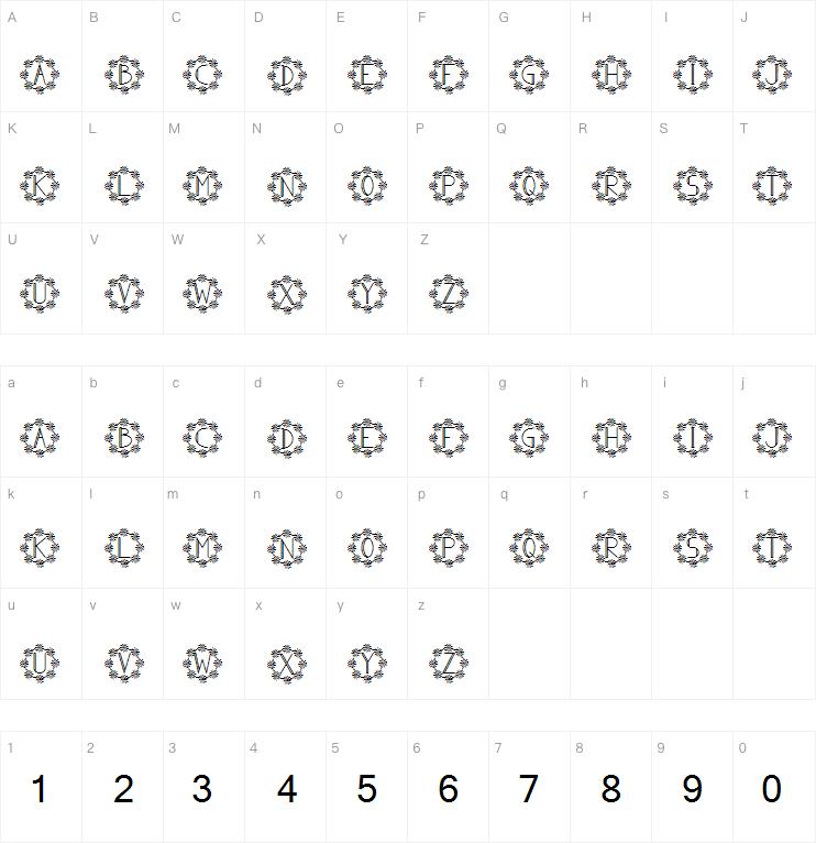 Handrawn Monogram字体