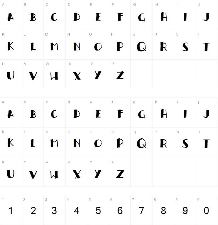 handrelief字体