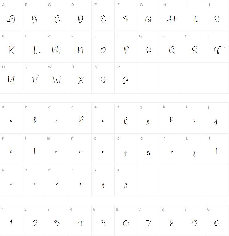 Handscript Signature字体