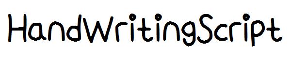 HandWritingScript字体