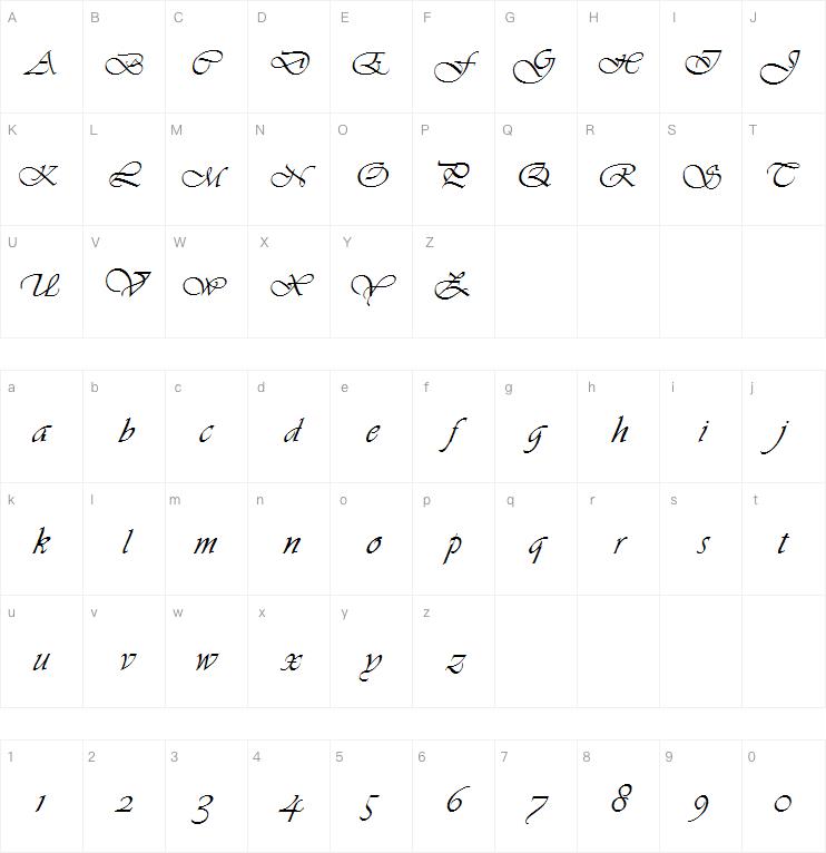 Hanford Script字体
