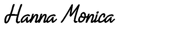 Hanna Monica字体