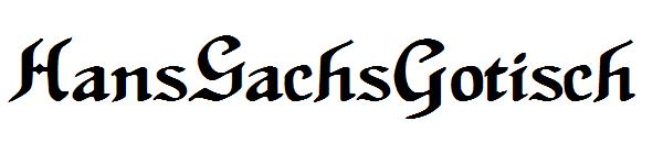 HansSachsGotisch字体
