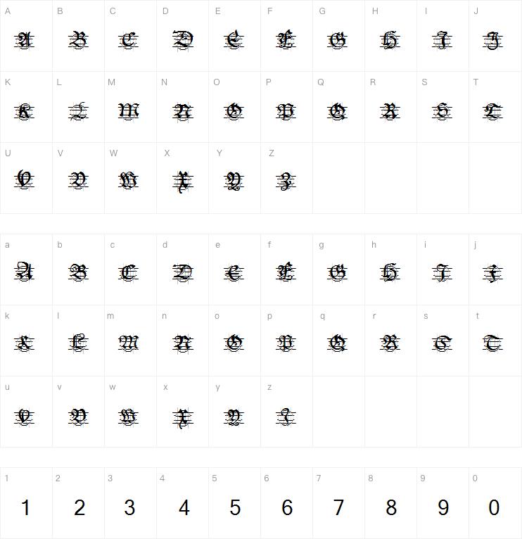 Hans Schoens Caps In Grid字体