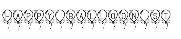 Happy Balloon St字体
