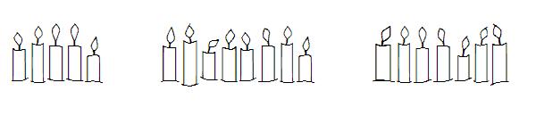 Happy Birthday Candles字体