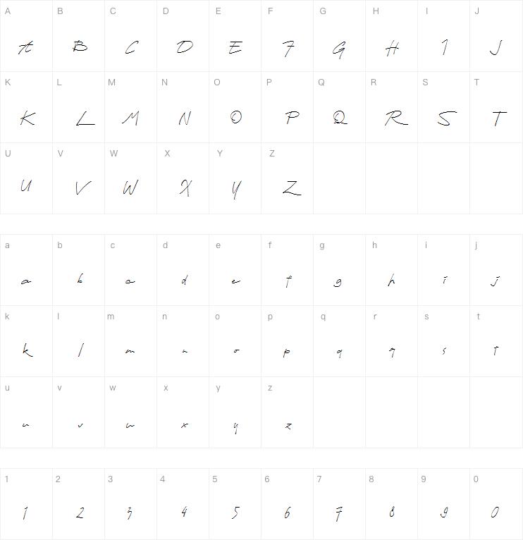 Hapsary字体