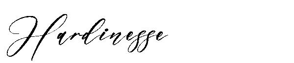 Hardiness字体e字体