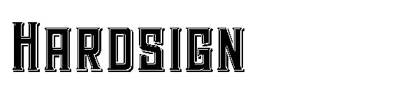 Hardsign字体
