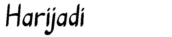 Harijadi字体