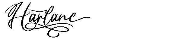 Harlane字体