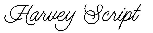 Harvey Script字体