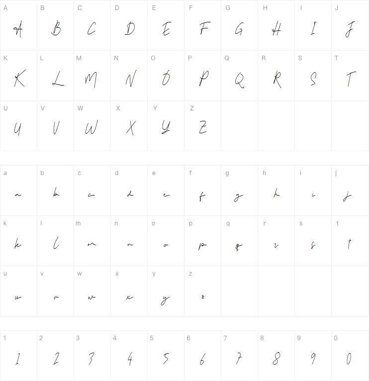 Hastan Signature字体