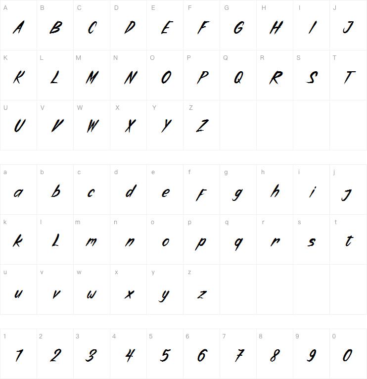 Haunter字体