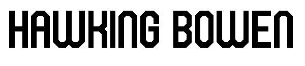 Hawking Bowen字体