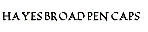 Hayes Broad Pen Caps字体