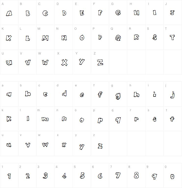 HeadintheClouds字体