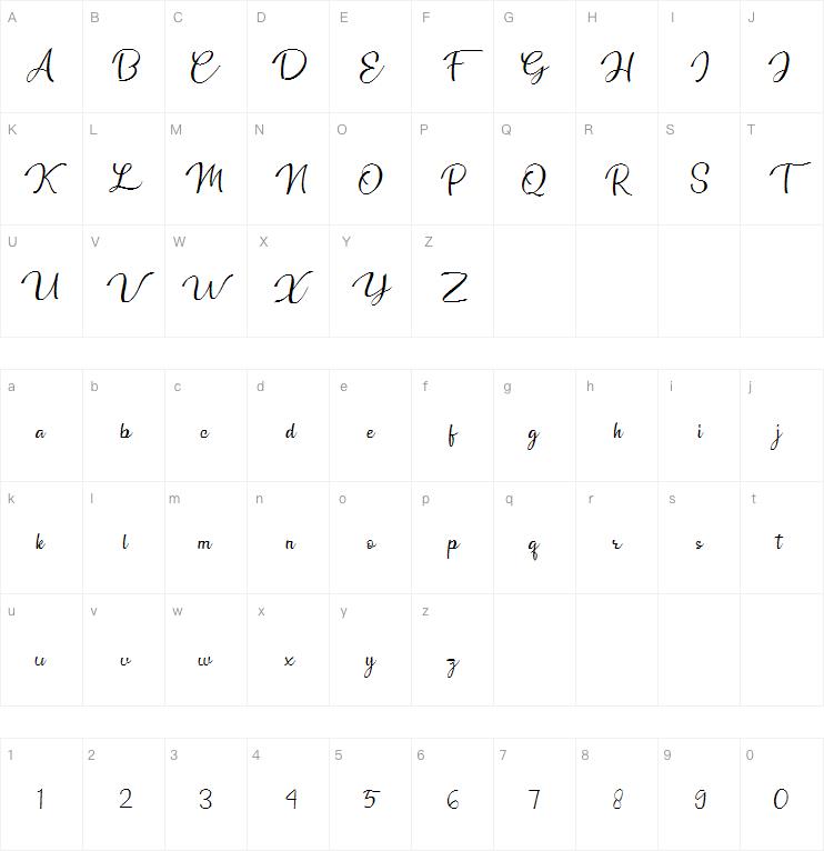 Headland Script字体