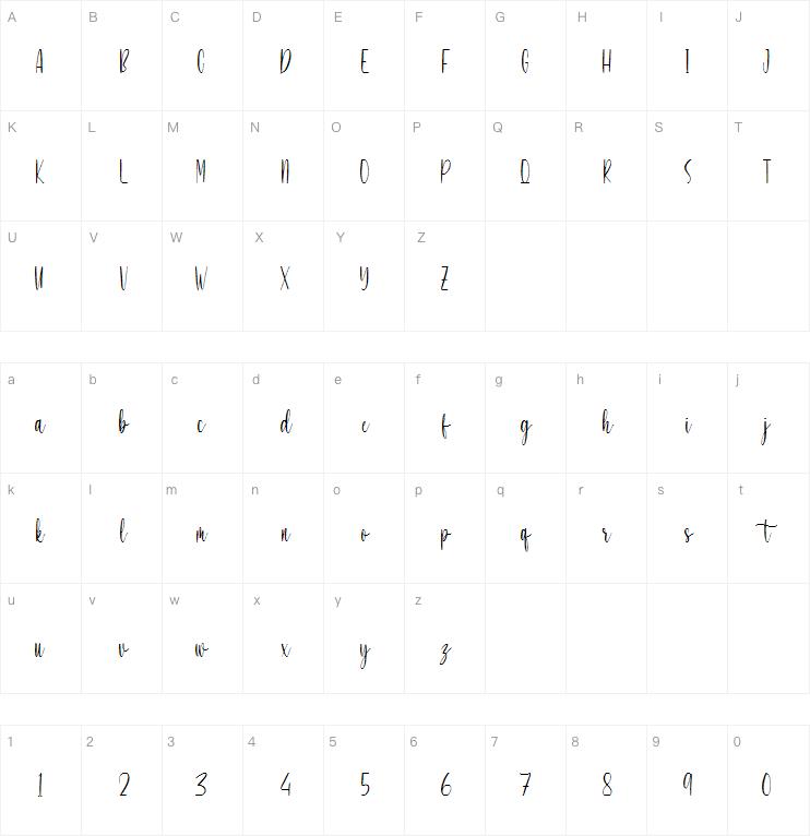 Heartgrove字体