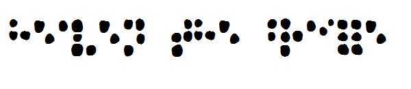 Heaven the Braille字体