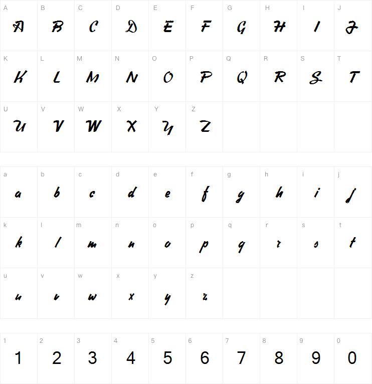 Heavy Squared Writing字体