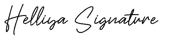 Helliya Signature字体