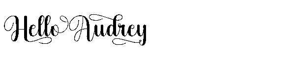 Hello Audrey字体