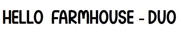 Hello Farmhouse -字体 Duo