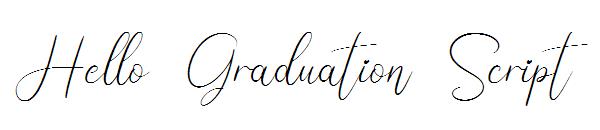 Hello Graduation Script字体