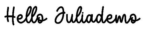 Hello Juliademo字体