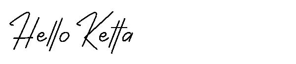 Hello Ketta字体