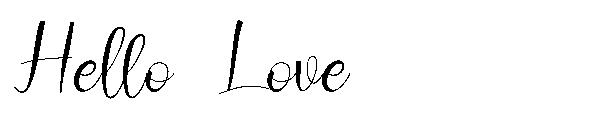 Hello Love字体