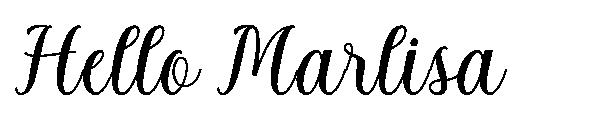 Hello Marlisa字体