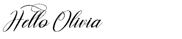 Hello Olivia字体