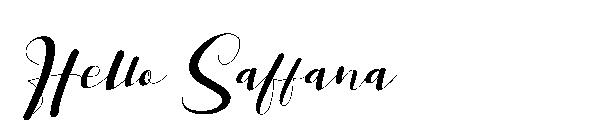 Hello Saffana