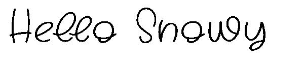 Hello Snowy字体