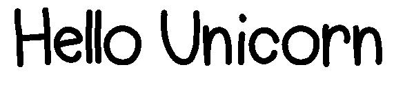 Hello Unicorn字体