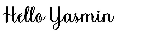 Hello Yasmin字体