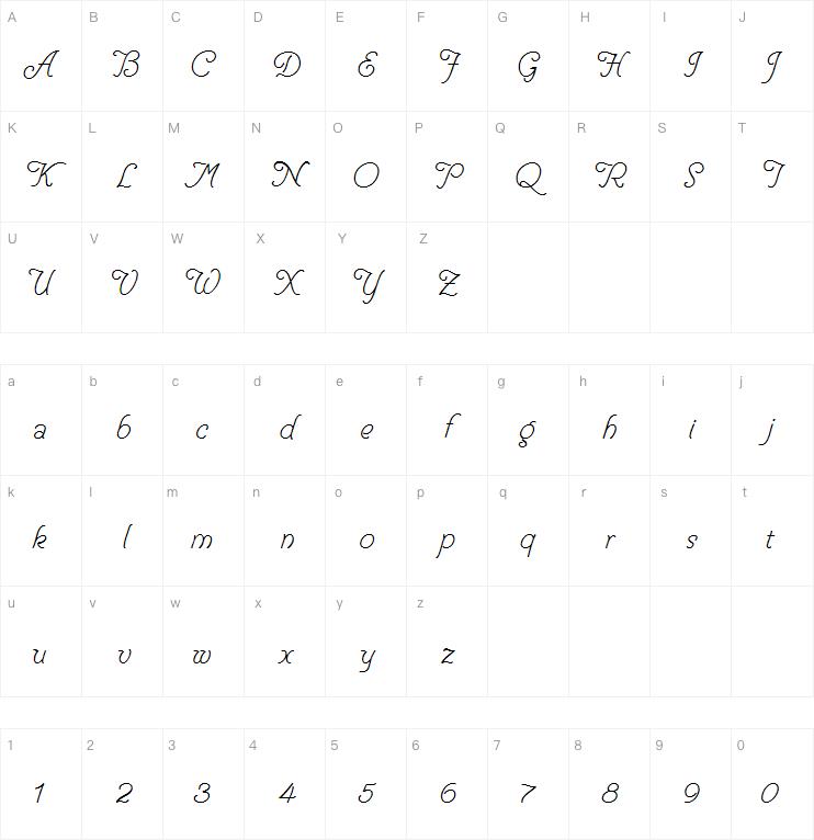 Helve Cursive字体
