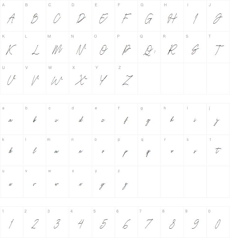 Hembusan Monoline字体