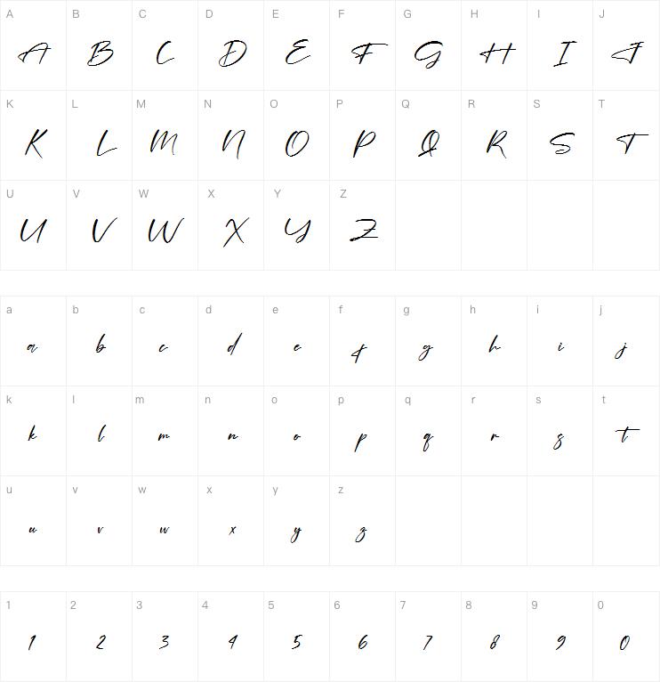 Hendycroft Signature字体
