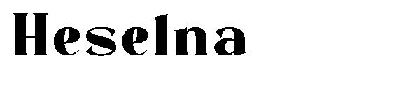 Heselna字体