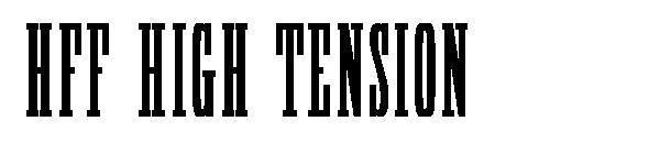 HFF High Tension字体