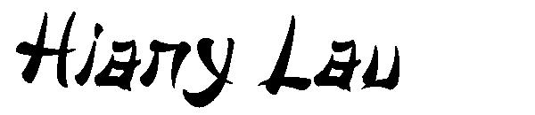 Hiany Lau字体