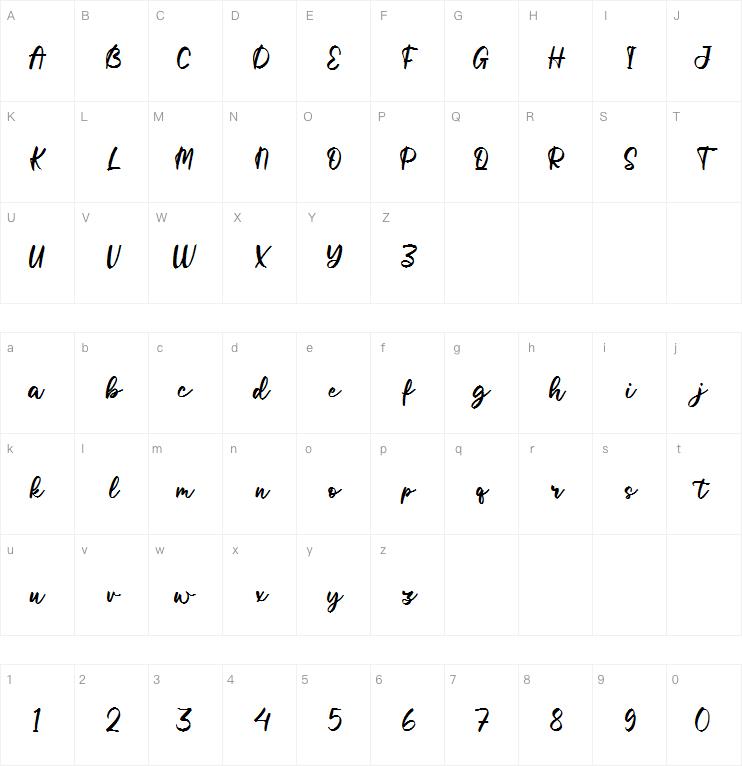 Hicktoryna字体